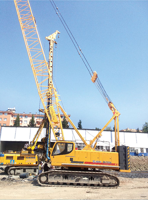 XCMG Crawler cranes work for M...